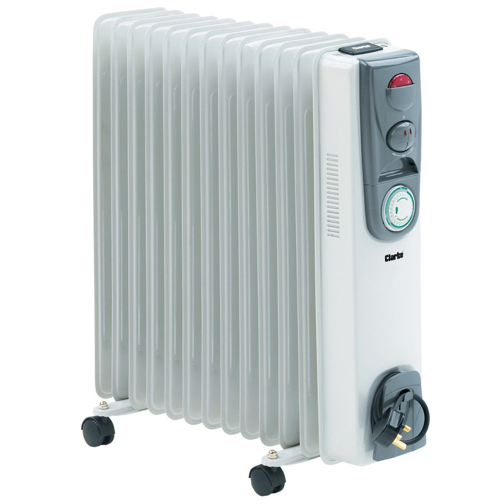 Clarke OFR 13/250 2.5kW oil filled radiator with timer