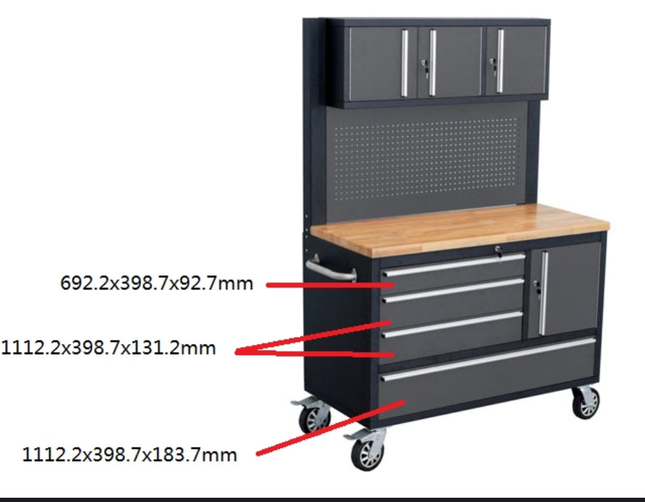 Roller Tool Cabinet 48 Inch Standard With Upper Hanger