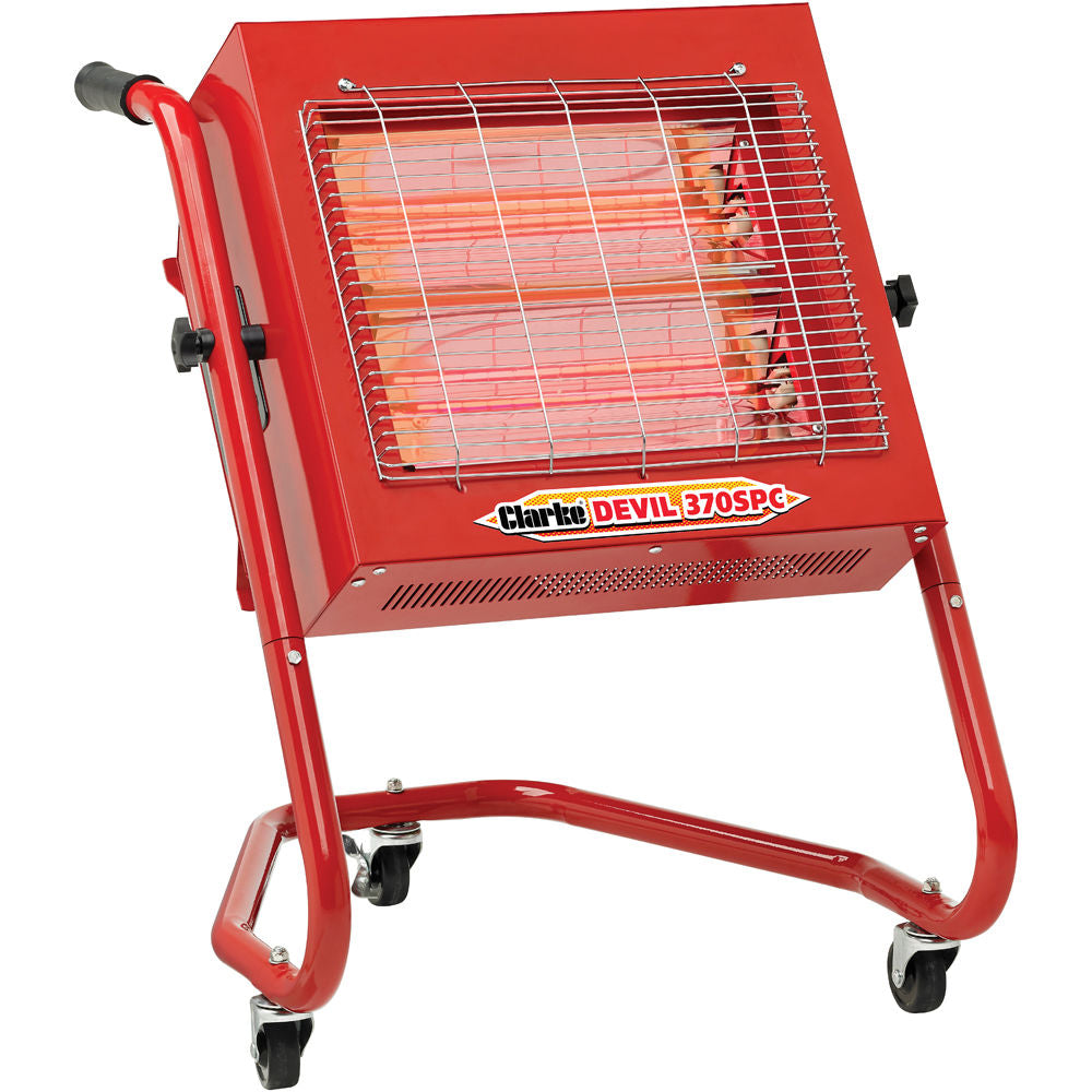 Clarke devil 370SPC 2.8kW remote controlled quartz halogen infrared heater (230V)