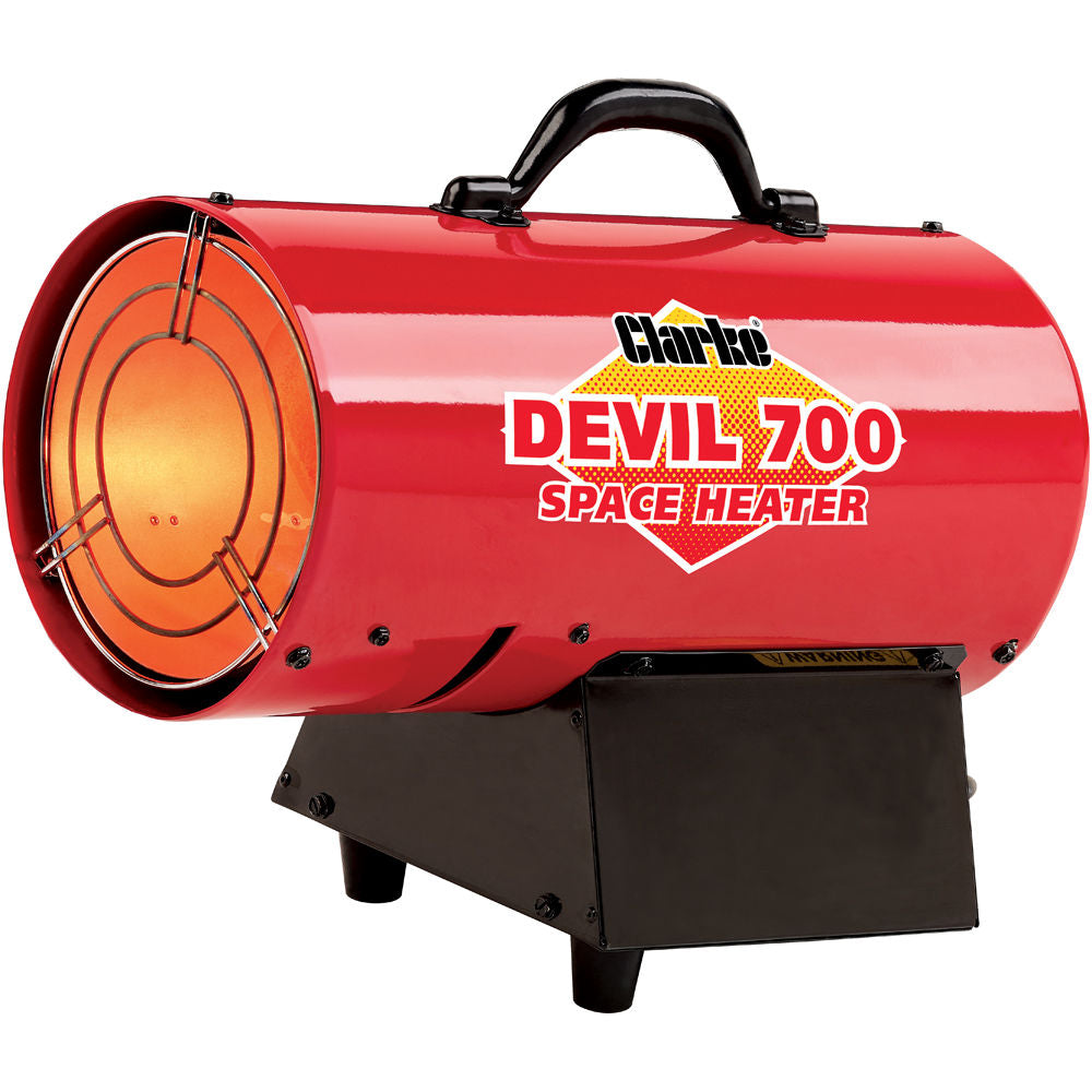 Clarke devil 700 14.6kW propane gas fired space heater (230V)