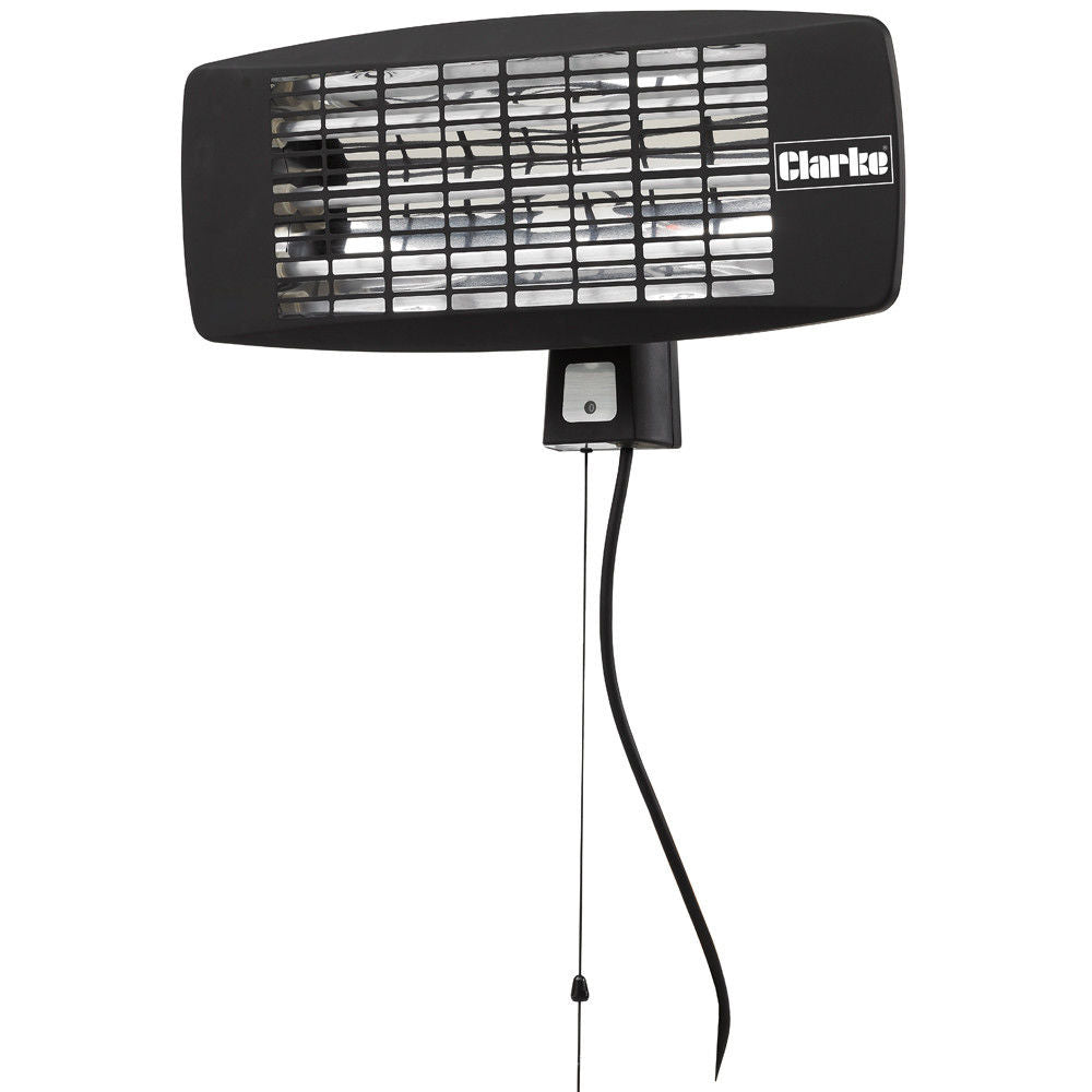 Clarke IQ2000 2kW infrared quartz halogen wall heater