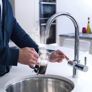 Insinkerator 3N1 J Shape Steaming Hot Tap and Tank 45153+44983