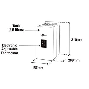 Insinkerator NeoTank boiling hot water tank, filter included