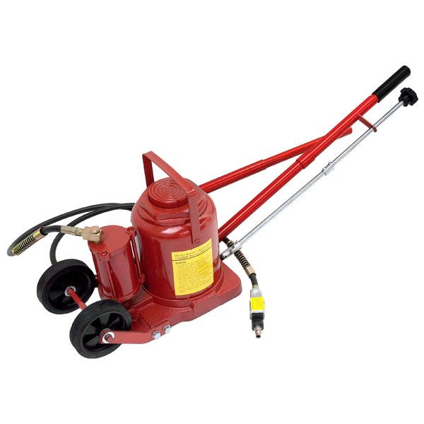 Neilsen CT1016 50 Ton Air Hydraulic Bottle Jack, red