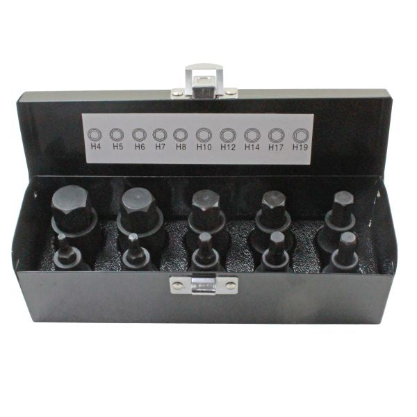 US PRO 1366 10PC 1/2" DR IMPACT HEX BIT SOCKETS