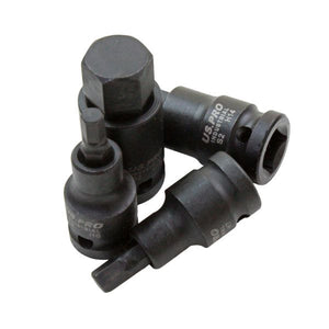 US PRO 1366 10PC 1/2" DR IMPACT HEX BIT SOCKETS