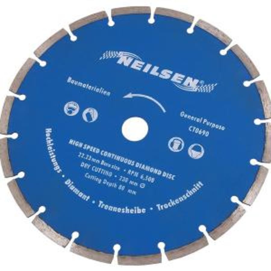 Neilsen_CT0690_CT0690_9inch_/_230mm_General_Purpose_Diamond_Disc