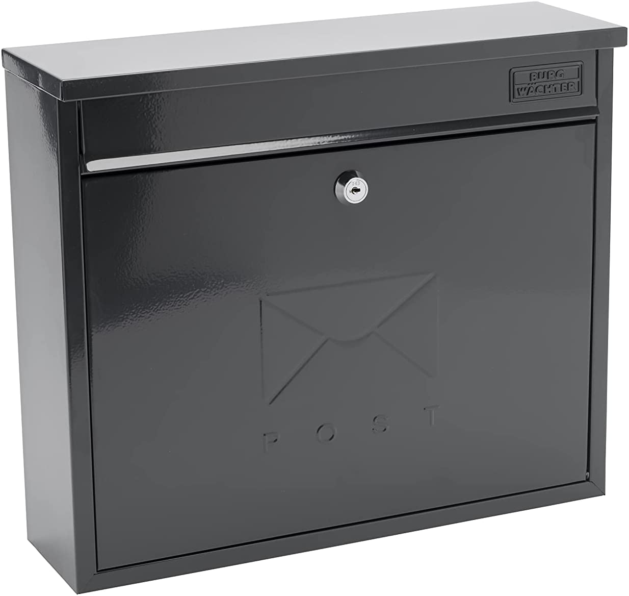 burg-wachter-mb02a-elegance-wall-mounted-galvanised-steel-lockable-post-box-anthracite