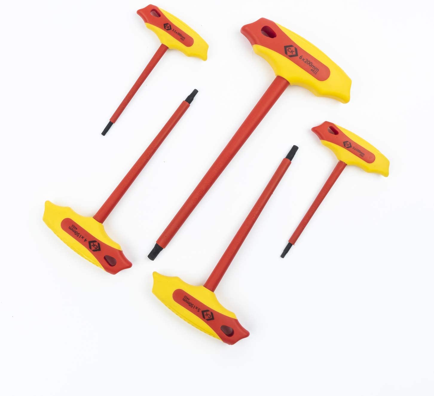 C.K T4422 Insulated T-Handle Hex Key Set, 5pcs set