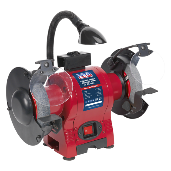 sealey_bg150wl_bench_grinder_o150mm_with_work_light_250w_230v