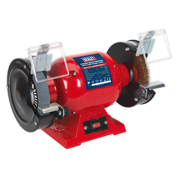 sealey_bg150xlw_98_bench_grinder_o150mm_with_wire_wheel_370w_230v