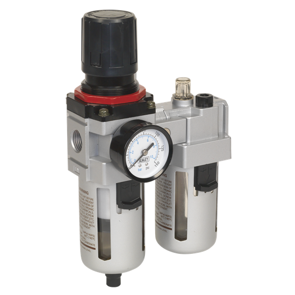 sealey_sa4001_air_filter_regulator_lubricator_high_flow