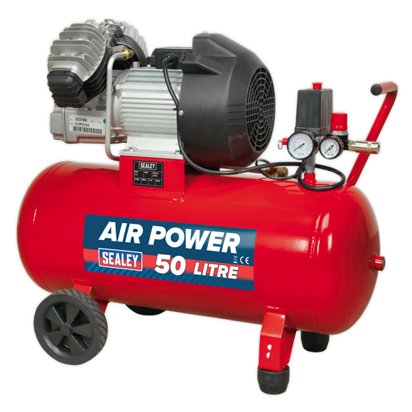 sealey_sac05030_compressor_50l_v_twin_direct_drive_3hp