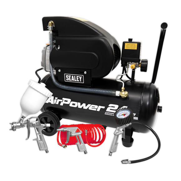 sealey_sac2420apk_compressor_24l_direct_drive_2hp_with_4pc_air_accessory_kit