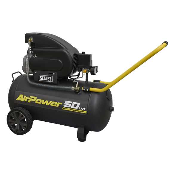 sealey_sac5020e110v_compressor_50l_direct_drive_2hp_110v
