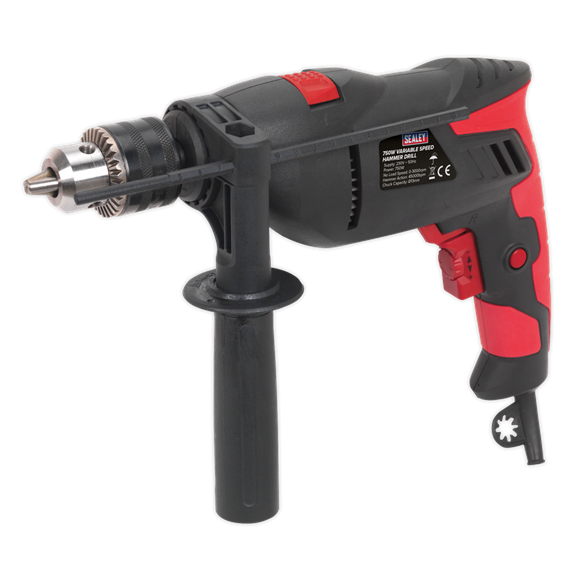 Sealey_SD750_Hammer_Drill_Ø13mm_Variable_Speed_with_Reverse_750W/230V