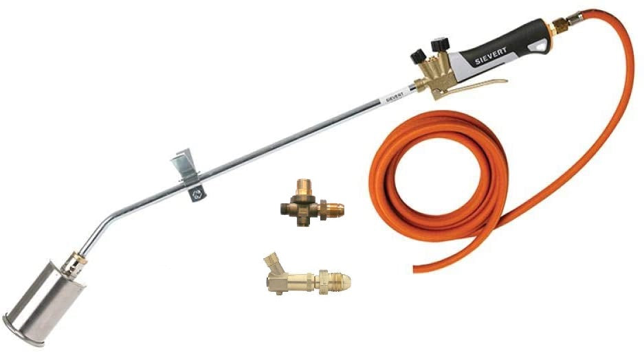 Sievert Turbo Roofing Kit 114kW 10 metre hose, hose failure valve and regulator, Pro 88 propane/butane torch