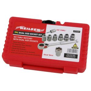 Neilsen_CT1121_7pcs_3/8_Drive_Double_Sized_Colour_Socket