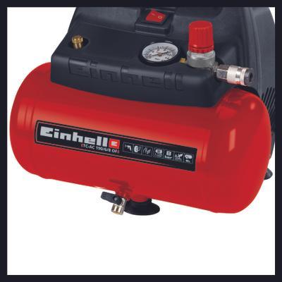 Einhell TC-AC 190/6/8 OF Cordless Air Compressor - 6 litres Tank, Oil-free