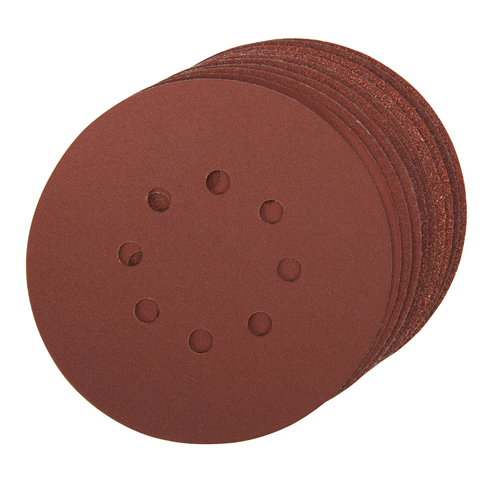 silverline_882789_hook_loop_discs_punched_150mm_10pce_150mm_4_x_60_2_x_80_120_240g