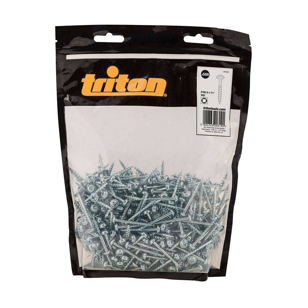 triton_p_hc_8_x_1_1_4_500pk_zinc_pocket_hole_screws_washer_head_coarse_tools_house