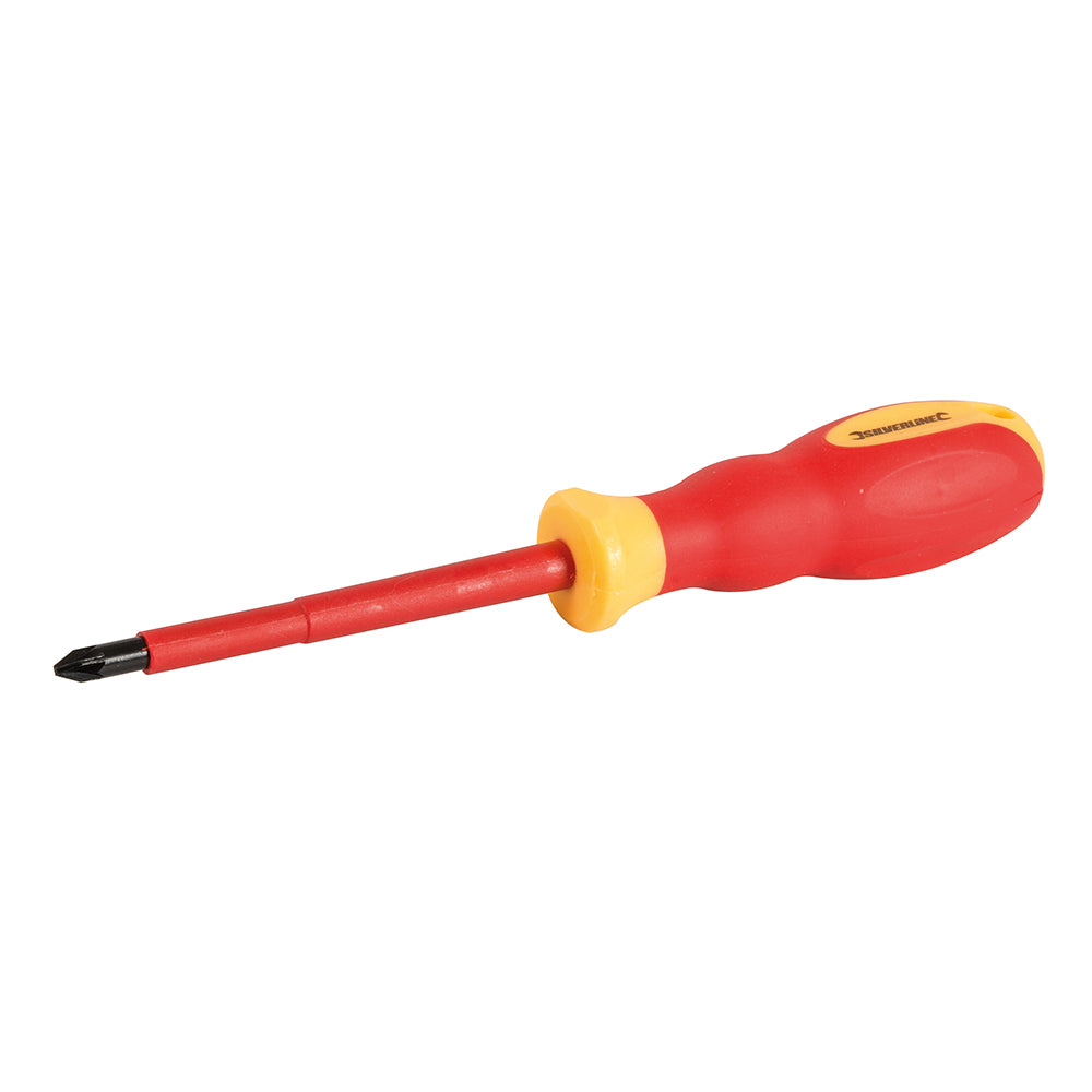 silverline_511076_vde_soft_grip_electricians_screwdriver_pozidriv_pz2_x_100mm