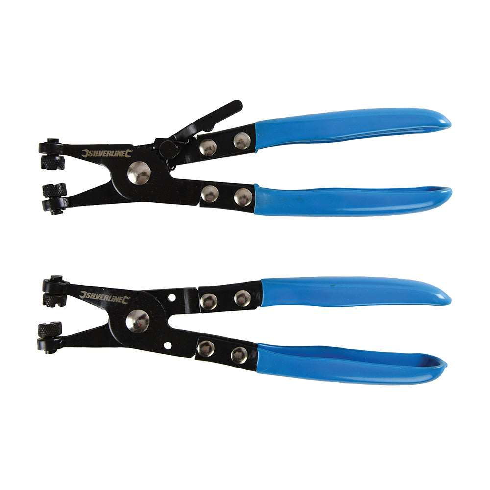 silverline_288930_hose_clamp_plier_set_2pce_220mm_8_1_2