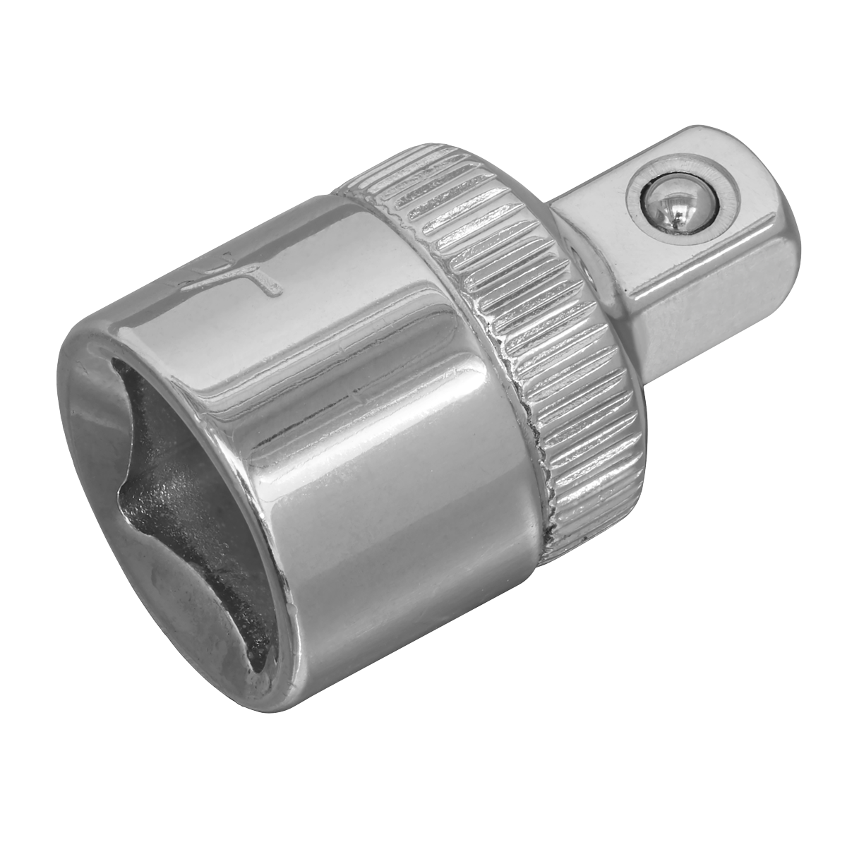 Sealey-Sealey-S38F-14M-Adaptor,-3/8"-Square-Drive-Female-to-1/4"-Square-Drive-Male,-Silver-S38F-14M