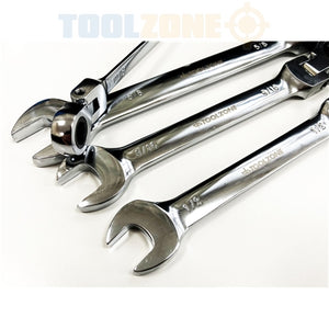 Toolzone SP153 8Pc Af Flexi Ratchet Spanners