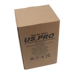 US PRO 10111 20 Ton hydraulic bottle jack