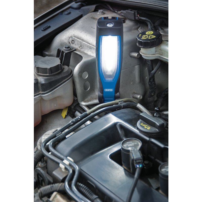 Draper COB/SMD LED Rechargeable Inspection Lamp, 7W, 700 Lumens