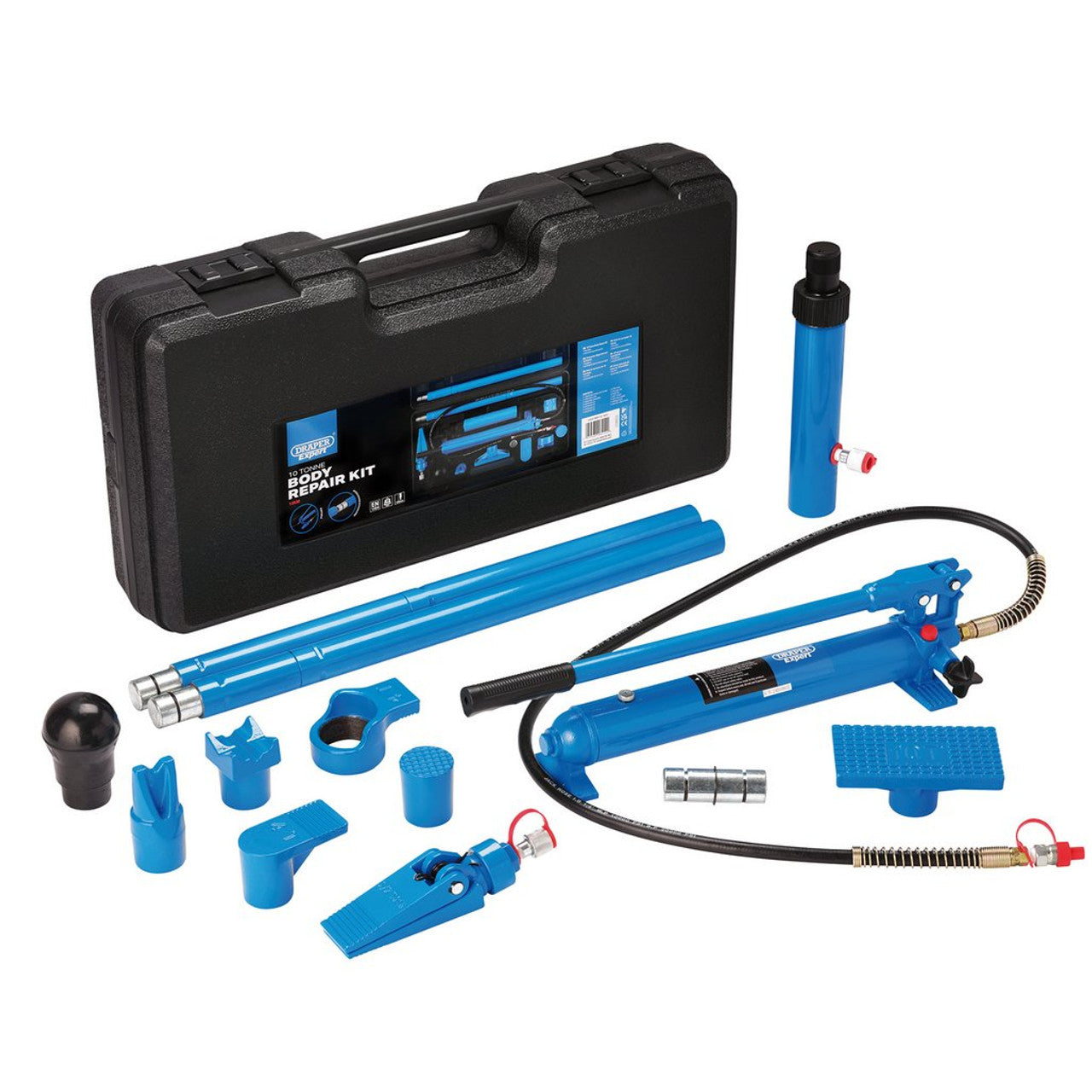 Draper 13930 expert hydraulic body repair kit, 10 tonne (14 Piece)