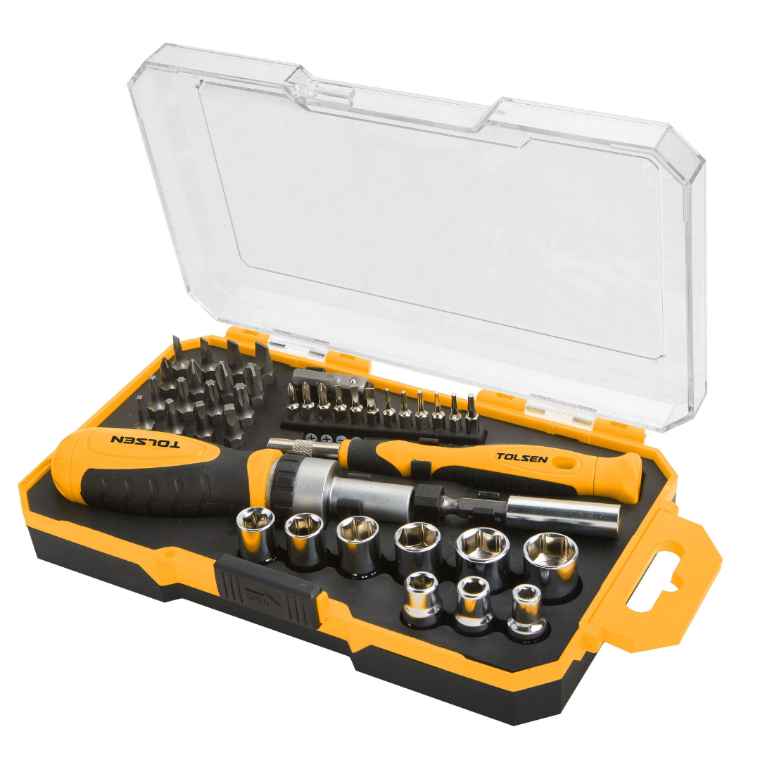 Tolsen 20041 Socket & Bits Set, 42 pieces