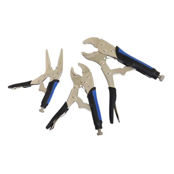 US PRO 3PC Soft Grip Locking Pliers Set