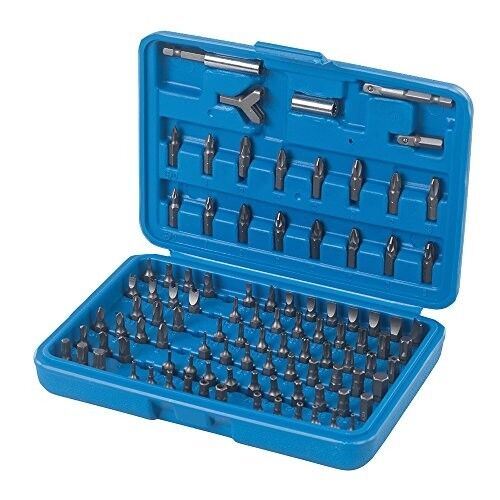 Genuine Silverline Screwdriver Bit Set Pack of 100 Chrome Garage Equipment tools