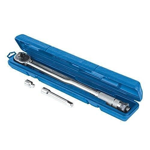 Silverline 633567 Torque Wrench 1/2 inch Drive 28-210 Nm extension - converter