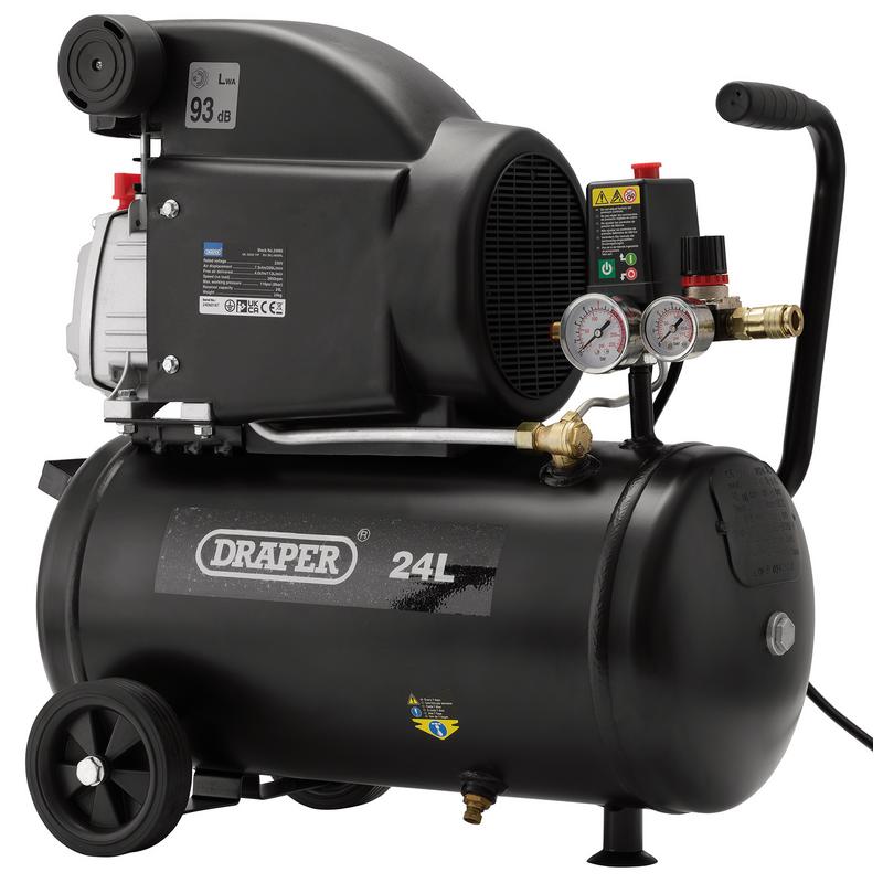 Draper 24980 24L Air compressor 1.5KW