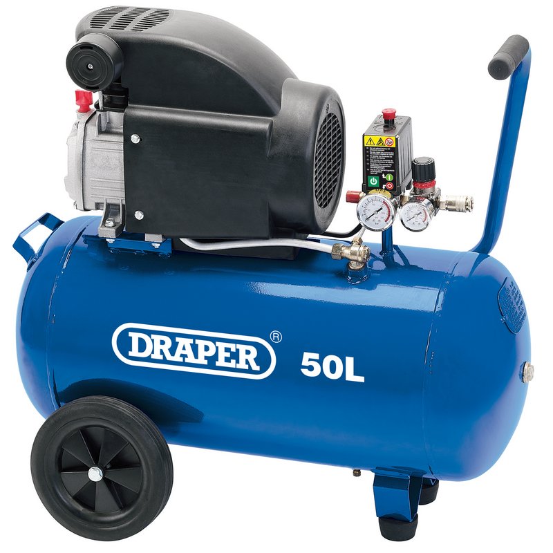 Draper 50L Direct Drive Air Compressor, 1.5kW/2hp