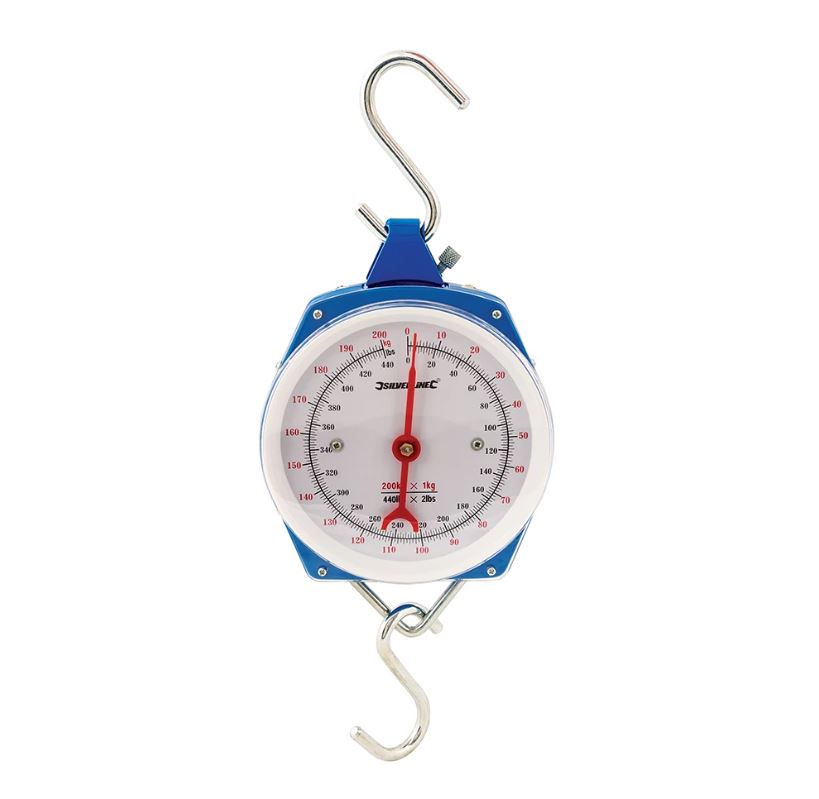 Silverline Hanging Scales Heavy Duty 200kgs