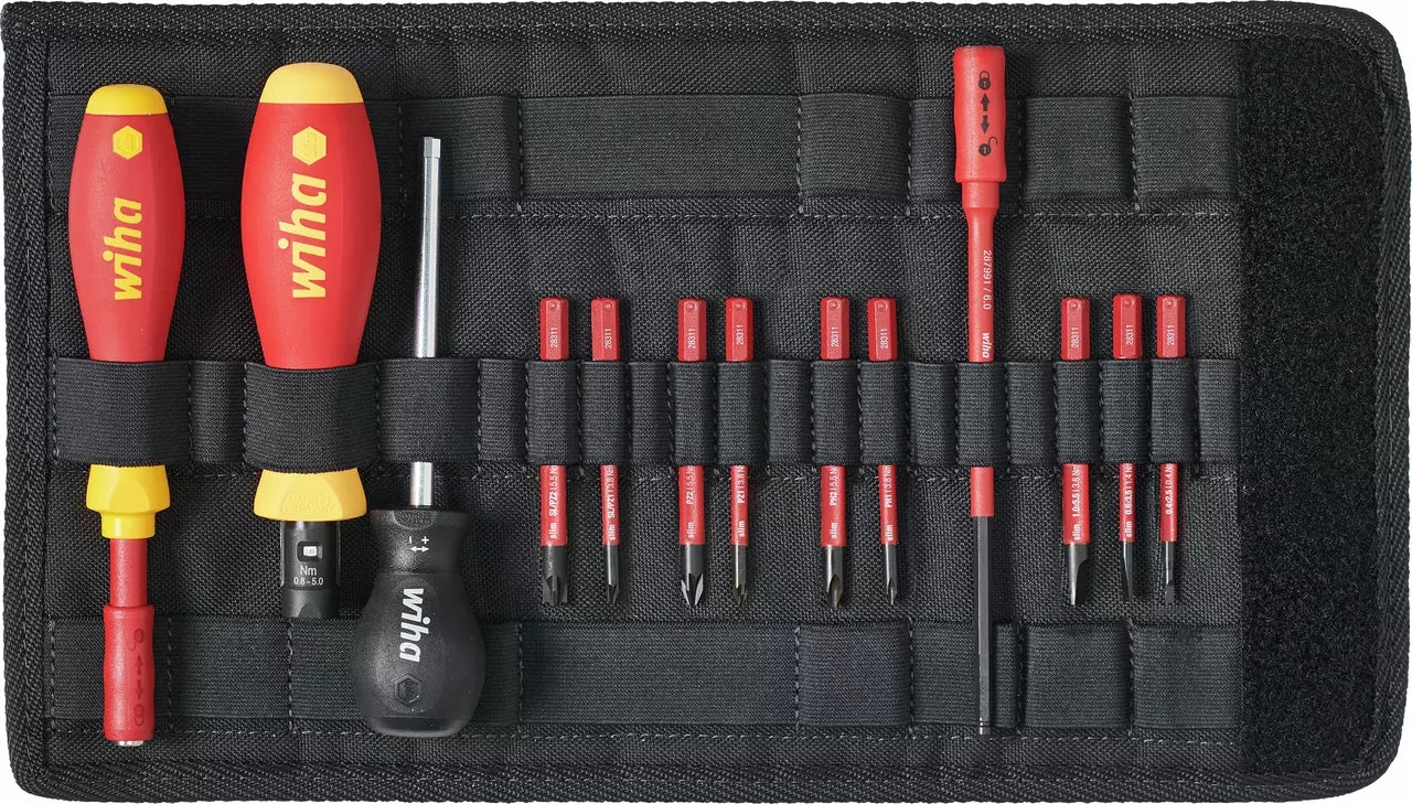 Wiha TorqueVario-S electric Screwdriver Set, 14 Piece - 40674
