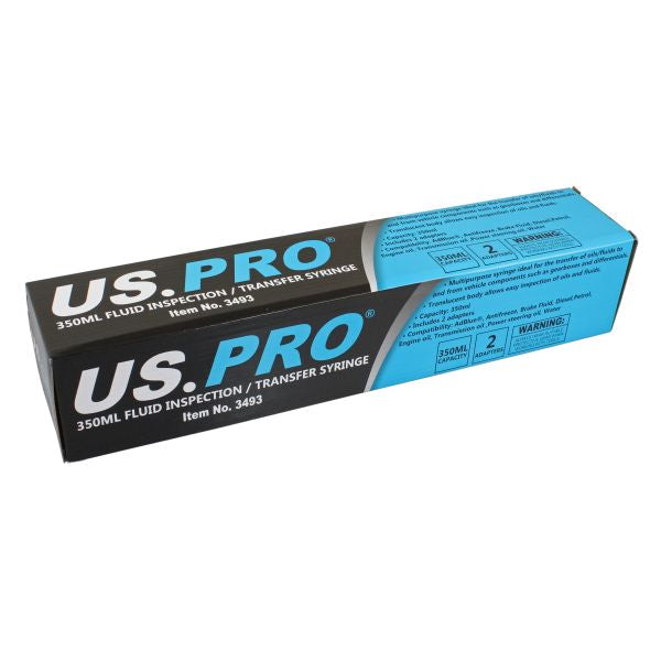 US PRO 350ml fluid inspection, multipurpose transfer syringe, 3493