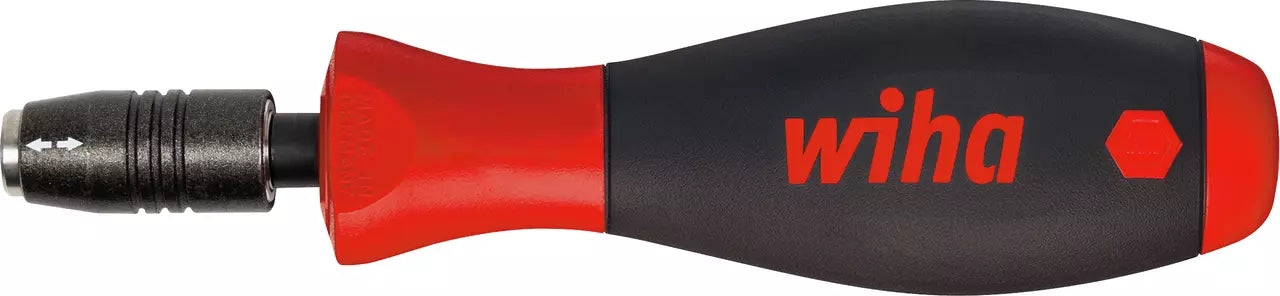 Wiha Screwdriver with SoftFinish® CentroFix bit holder, mechanically lockable
