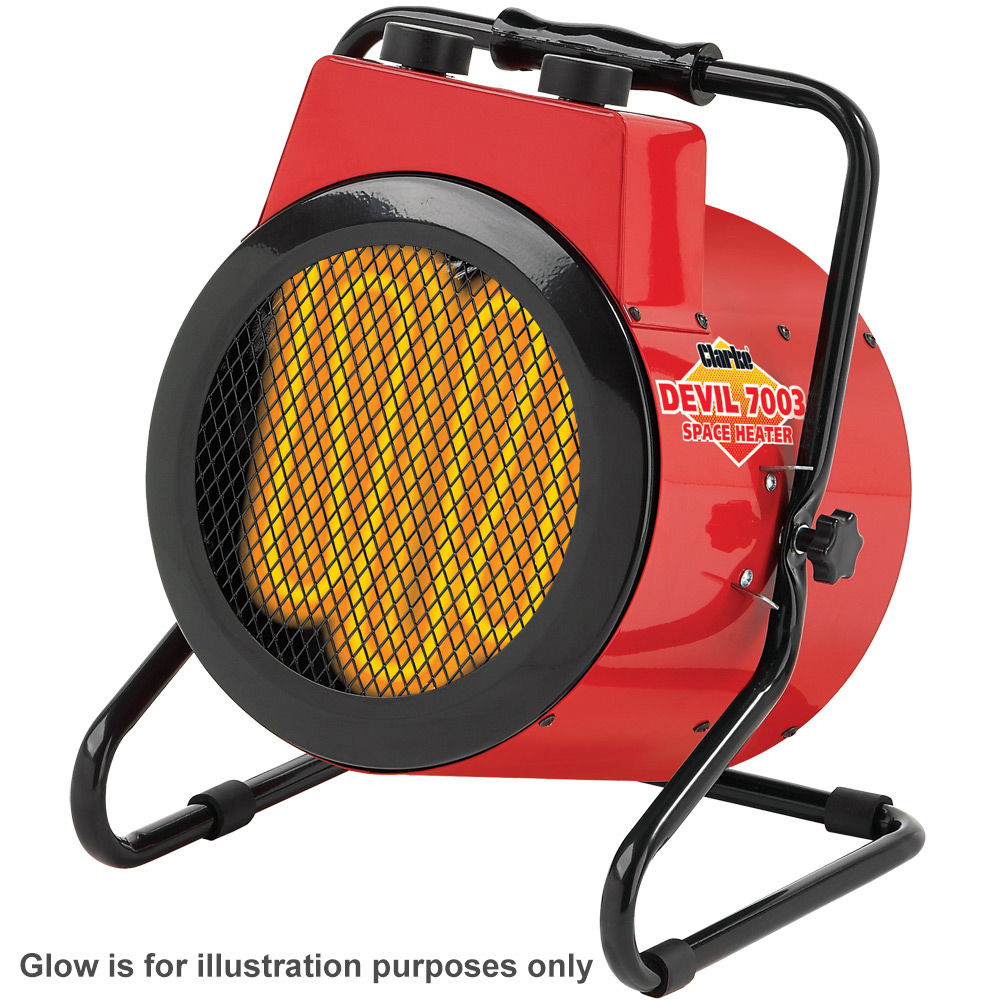 Clarke devil 7003 3kW industrial electric fan heater (230V)