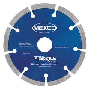 Mexco 125mm X10 Concrete Diamond Blade 8mm