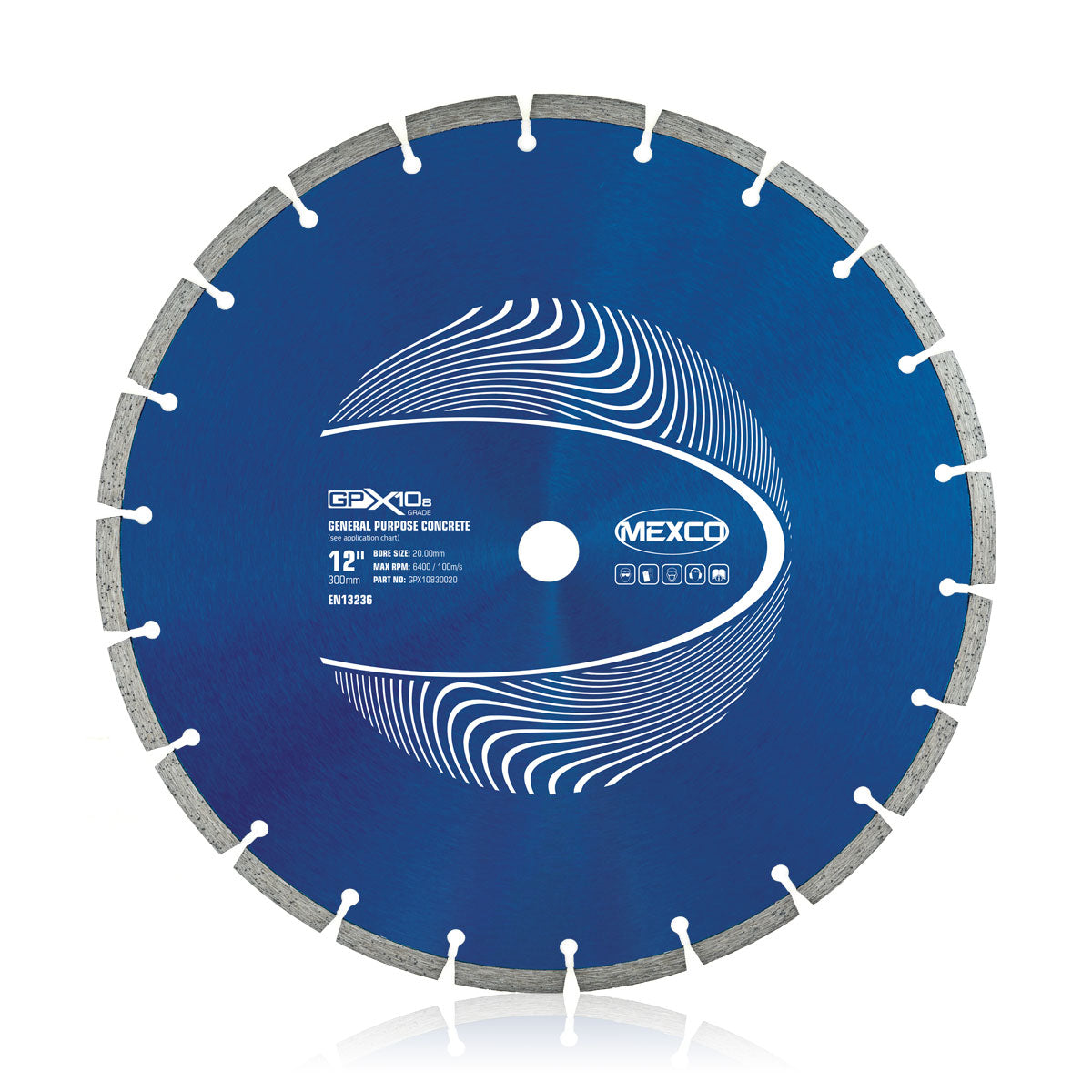Mexco 300mm X10 Concrete Diamond Blade 8mm