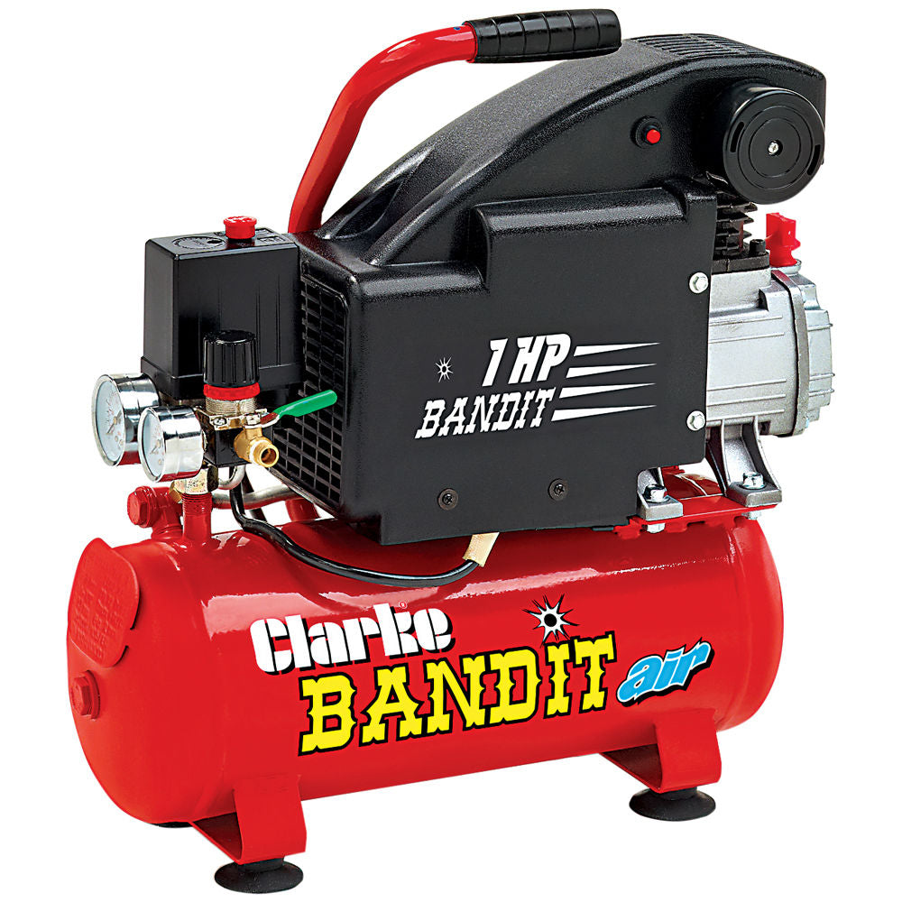 Clarke Bandit V 4.2cfm 8 Litre 1HP Air Compressor (230V)