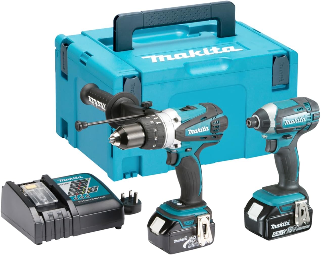 Makita DLX2145TJ 2 Piece Combo Kit LXT, DHP458 Combi Drill and DTD152 Impact Driver