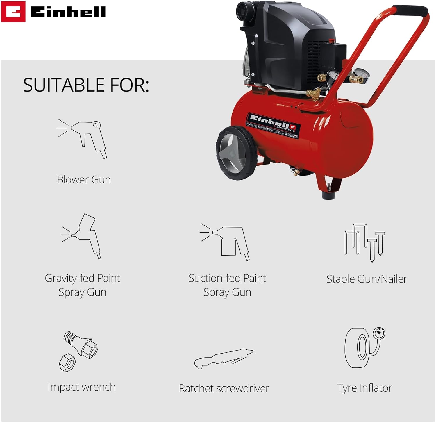 Einhell Air Compressor TE-AC 270/24/10