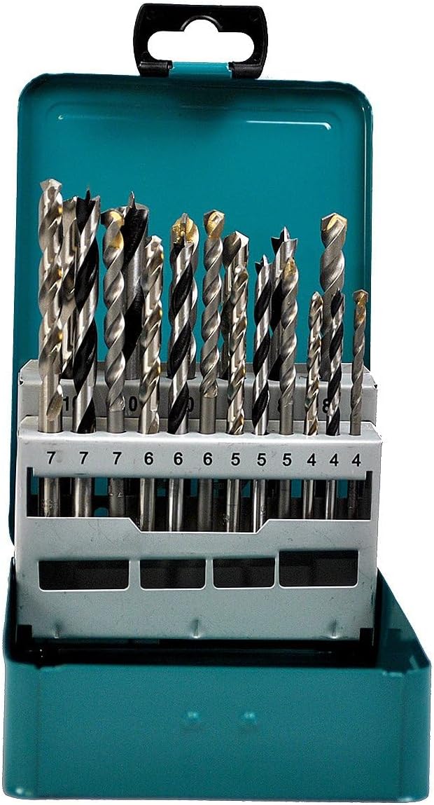 Makita D-47173 Mixed Drill Set Metal Box (18 Pieces)