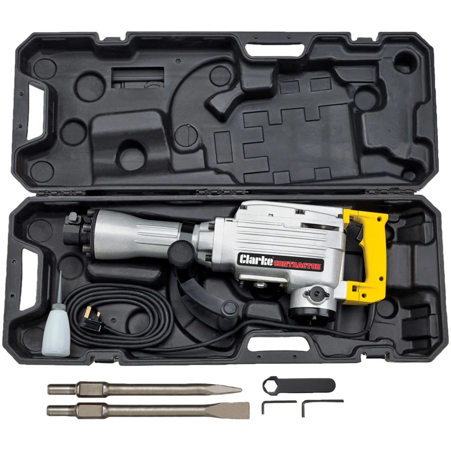 Clarke Contractor CON1500DD 1500W 45J SDS HEX Demolition Hammer (230V) - 6479509